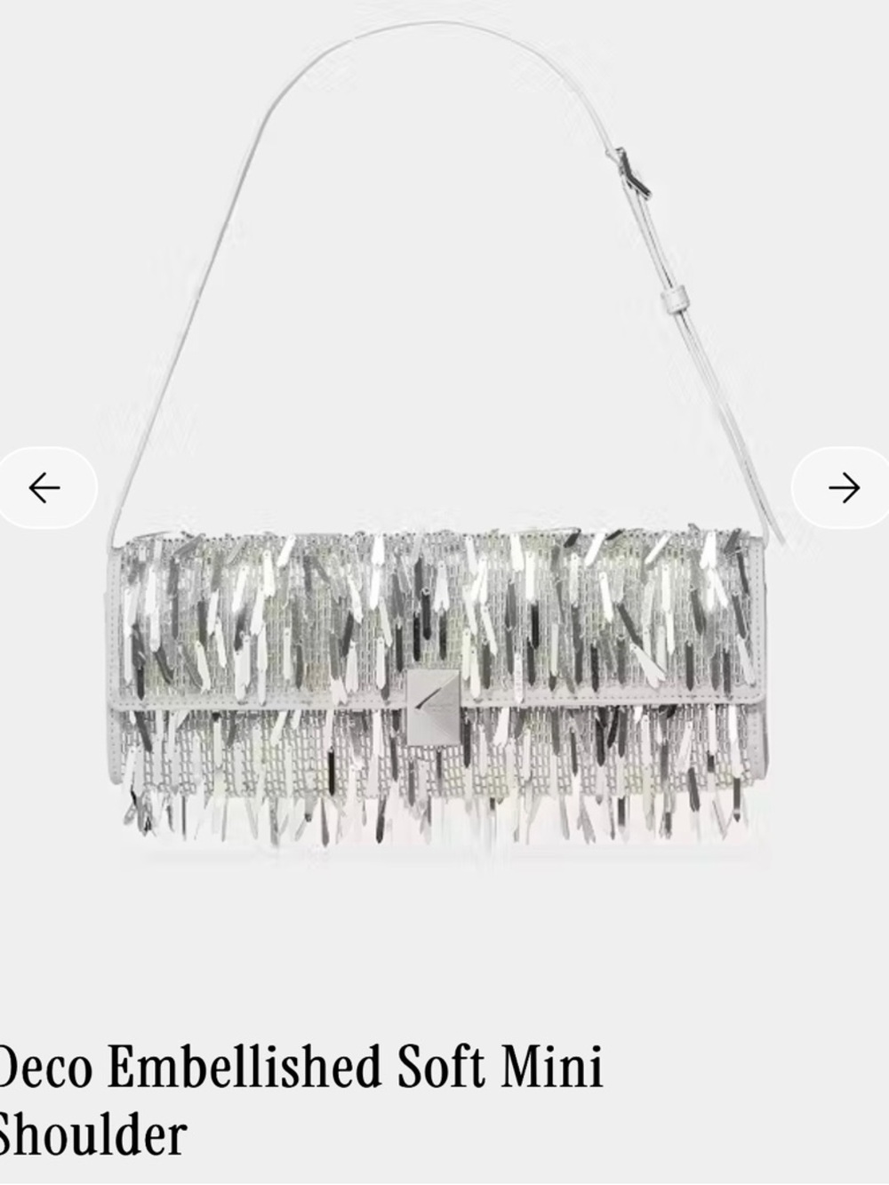 Kate Spade Deco Embellished Soft Mini Shoulder Bag